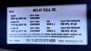 Tesla Model 3 Long Range Performance